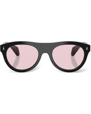 Moncler Splash Sonnenbrille Mit Rundem Gestell - Pink