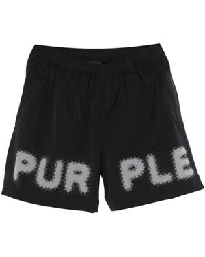 Purple Brand P504 Wordmark Shorts - Black