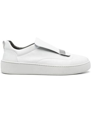 Sergio Rossi Sr1 Addict Leather Sneakers - White