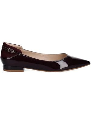 Liu Jo Buckle-Detail Point Flat Pumps - White