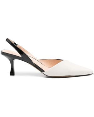 Guilhermina 70Mm Alicia Leather Pumps - White
