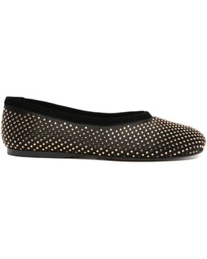Forte Forte Crystal-Embellished Ballet Flats - Grey