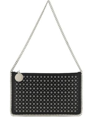Stella McCartney Falabella Stud-Embellished Chain Shoulder Bag - Black