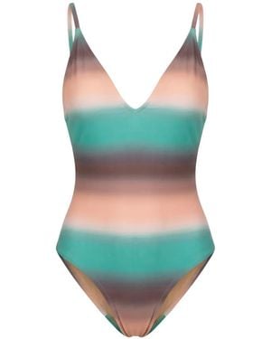 Anjuna Gradient-Effect Criss-Cross Swimsuit - Blue