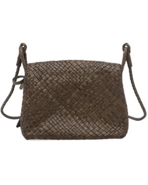 IBELIV Paris Woven Crossbody Bag - Brown
