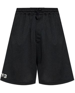 Y-3 Logo Shorts - Black