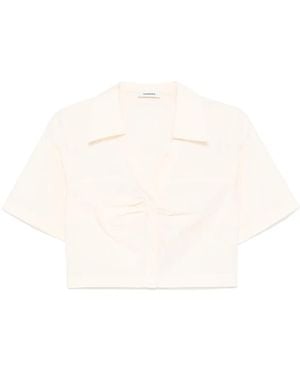 Sandro クロップド シャツ - ホワイト