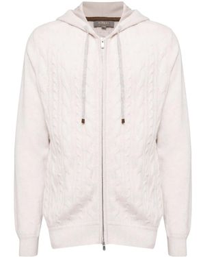 N.Peal Cashmere Fulham Cardigan - Natural