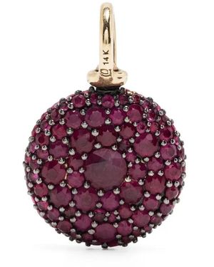 Lucy Delius Jewellery Ruby Victorian Set Pocket Watch Pendant - Purple
