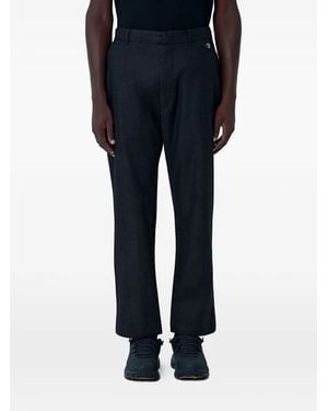MOOS STUDIO Pantaloni A Vita Media - Blu