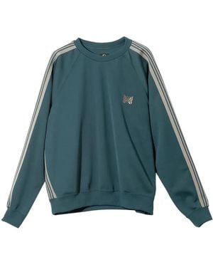 Needles Papillon Side-Stripe Jumper - Green