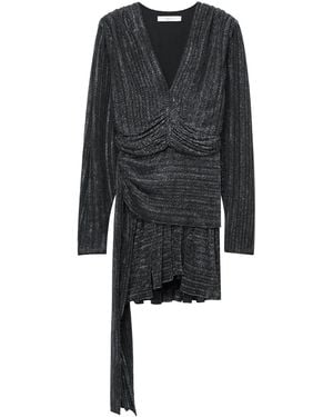 IRO Robe Courte Drapée - Black