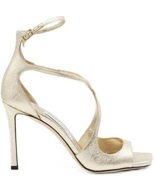 Jimmy Choo Azia Strappy Sandals - White