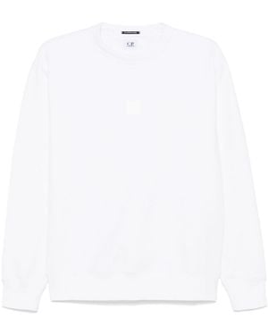 C.P. Company Crew-Neck Fleece Sweatshirt - White