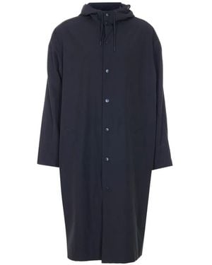 A.P.C. Buttons Logo Parka - Blue