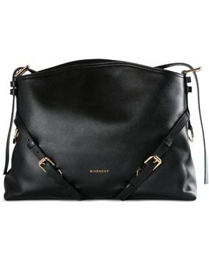 Givenchy Buckle-strap Leather Shoulder Bag - ブラック