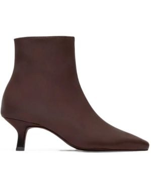 Bernardo Sanya Pointed-Toe Ankle Boots - Brown