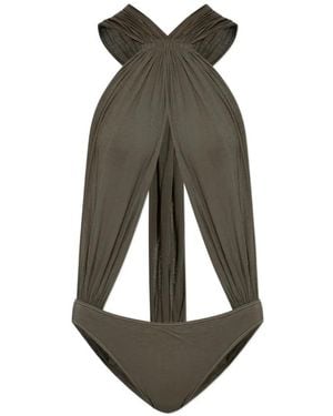 Rick Owens Draped-Design Body - Green