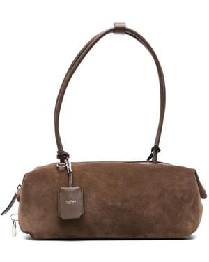 Max Mara Bolso Boston Horizontal De Serraje - Marrón