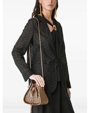 forte_forte My Pepita Leather Bucket Bag - Black