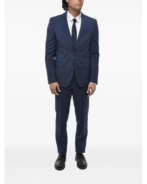 Corneliani Traje A Cuadros - Azul