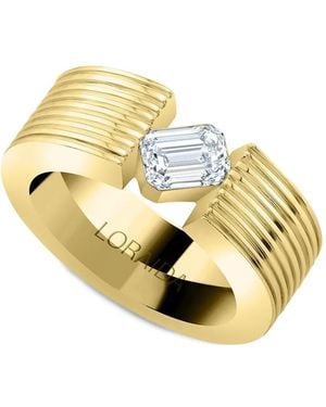 Loraida Orbit Diamond Pinky Ring - Metallic