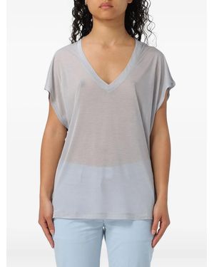 Dondup V-Neck T-Shirt - Grey