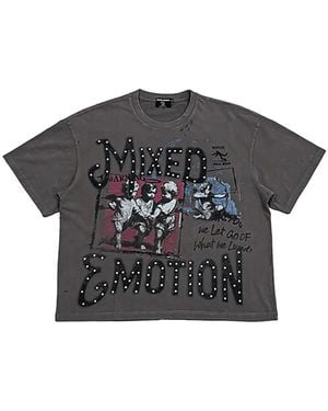 Mixed Emotions Friends Graphic-Print T-Shirt - Black