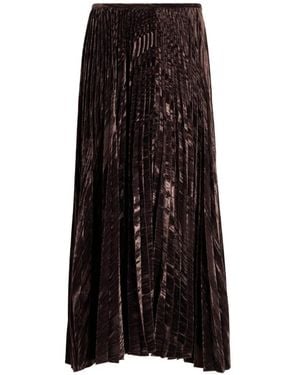 Proenza Schouler Daphne Textured Midi Skirt - Black