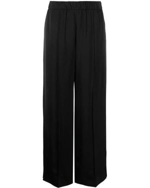Jil Sander Trousers With Elasticated Waist - Black