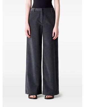 Twp Dylan Wide-Leg Trousers - Black