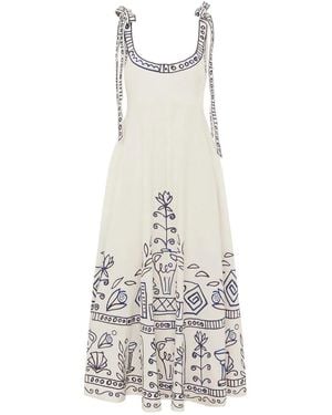 ALÉMAIS X Lrnce Leela Midi Dress - White