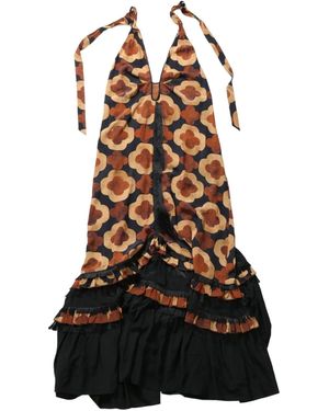YANGKEHAN Silk Maxi Dress - ブラック