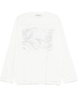 Our Legacy T-Shirt mit Print - Weiß