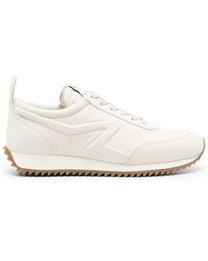 Rag & Bone Retro Runner Leather Sneakers - White