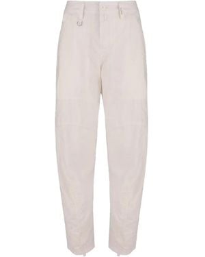 High Pantaloni Venture Con Inserti - Bianco
