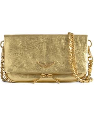 Zadig & Voltaire Sac À Bandoulière En Cuir - Metallic