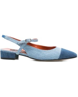 CAREL PARIS Oceano Cap-Toe Flat Court Shoes - Blue