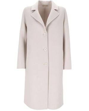 Purotatto Single-Breasted Coat - White