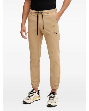 Picture Logo-Detail Performance Trousers - Natural