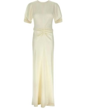 Victoria Beckham Isabella draped gown dress - Weiß