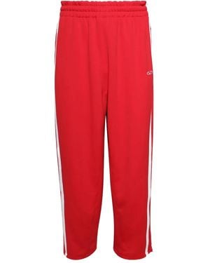 Vetements Elasticated Track Trousers - Red