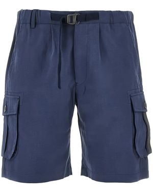 Sease Buckle Bermuda Shorts - Blue