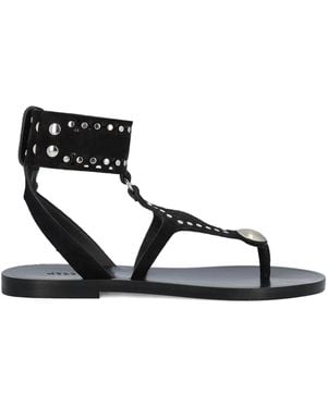 Isabel Marant Sandalias Edil de piel con apliques - Negro