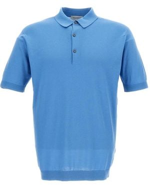 John Smedley Adrian Polo Shirt - Blue