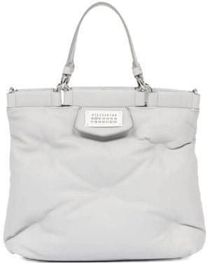 Maison Margiela Kleine Glam Slam Handtasche Mit Steppung - Weiß
