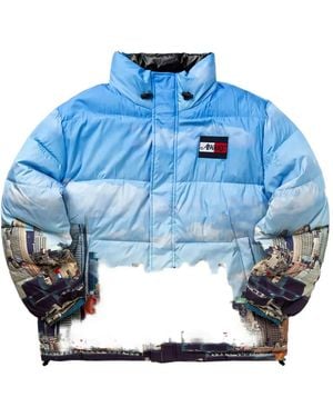 AWAKE NY X Tommy Hilfiger Liberty Skyline Reversible Puffer Jacket - Blue