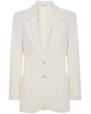 Victoria Beckham Katherine Single-Breasted Blazer - White