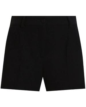 Dolce & Gabbana Wool Crêpe Shorts - Black