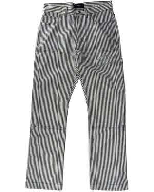 Amiri Motors Hickory-Stripe Jeans - Grey
